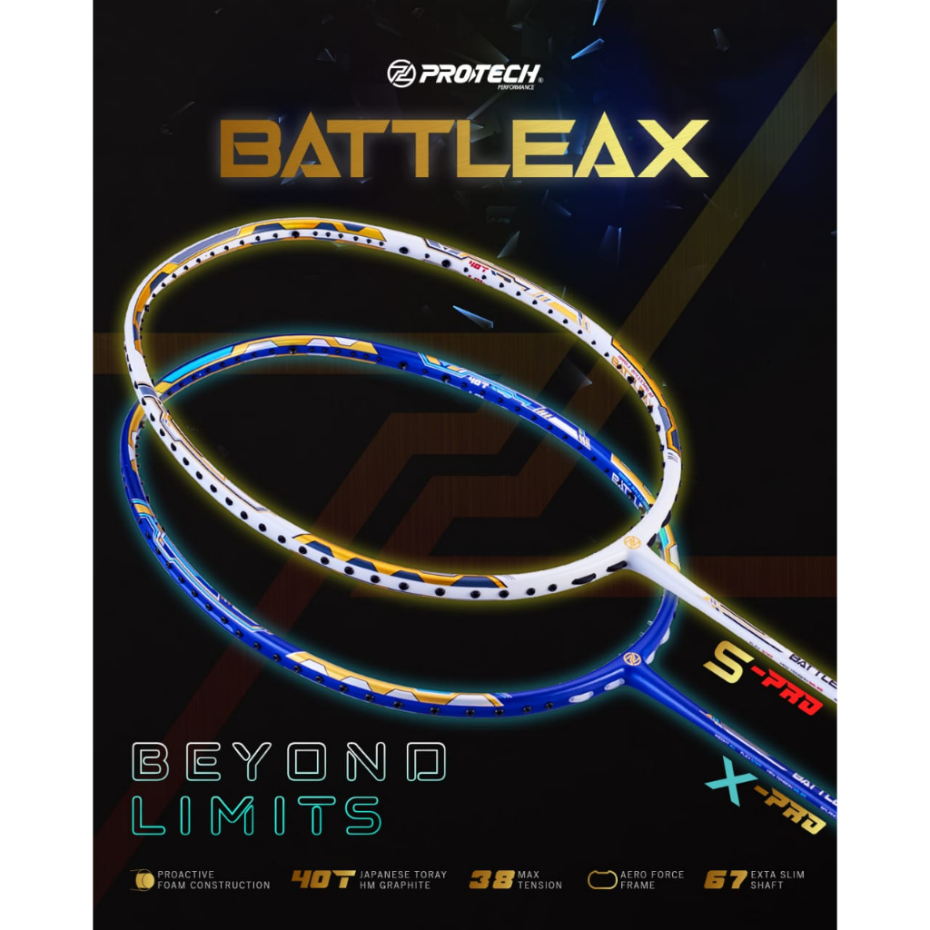 Protech Sports ไม้แบดมินตัน รุ่น Battleax Pro