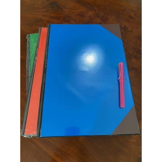 สมุดตัด 4 มุมมันเคลือบ สมุดตัด 4 สมุดเบอร์ 1 เล่มใหญ่