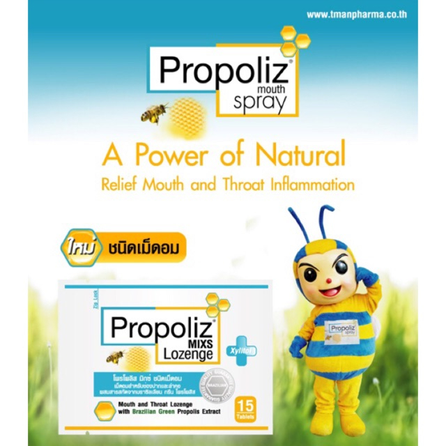 Propoliz Mix Lozenge 15 เม็ดโพรโพลิสลูกอม โพรโพลิส มิกซ์ รูปที่ 6