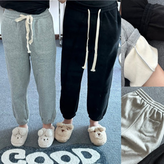 u_morestuff ☁️(unisex) S-XL warm winter pants กางเกงวอร์มบุขนหนา ทรงสวย อุ่นนุ่ม ใส่สบายมากก