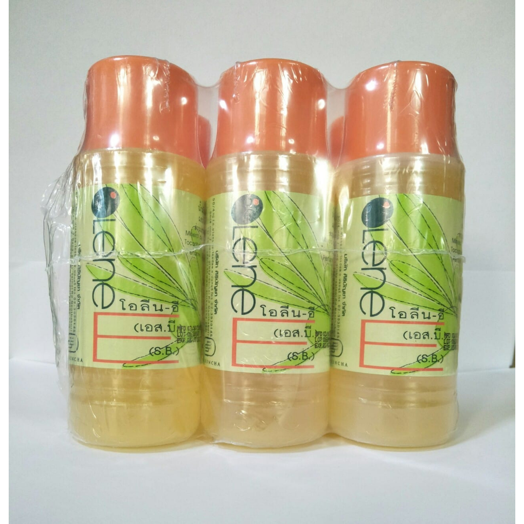 ( แพ็ค 6 ขวด ) น้ำมันมะกอกหอม ผสม วิตามินอี โอลีน-อี/OLENE-E ศิริบัญชา 120 ml.