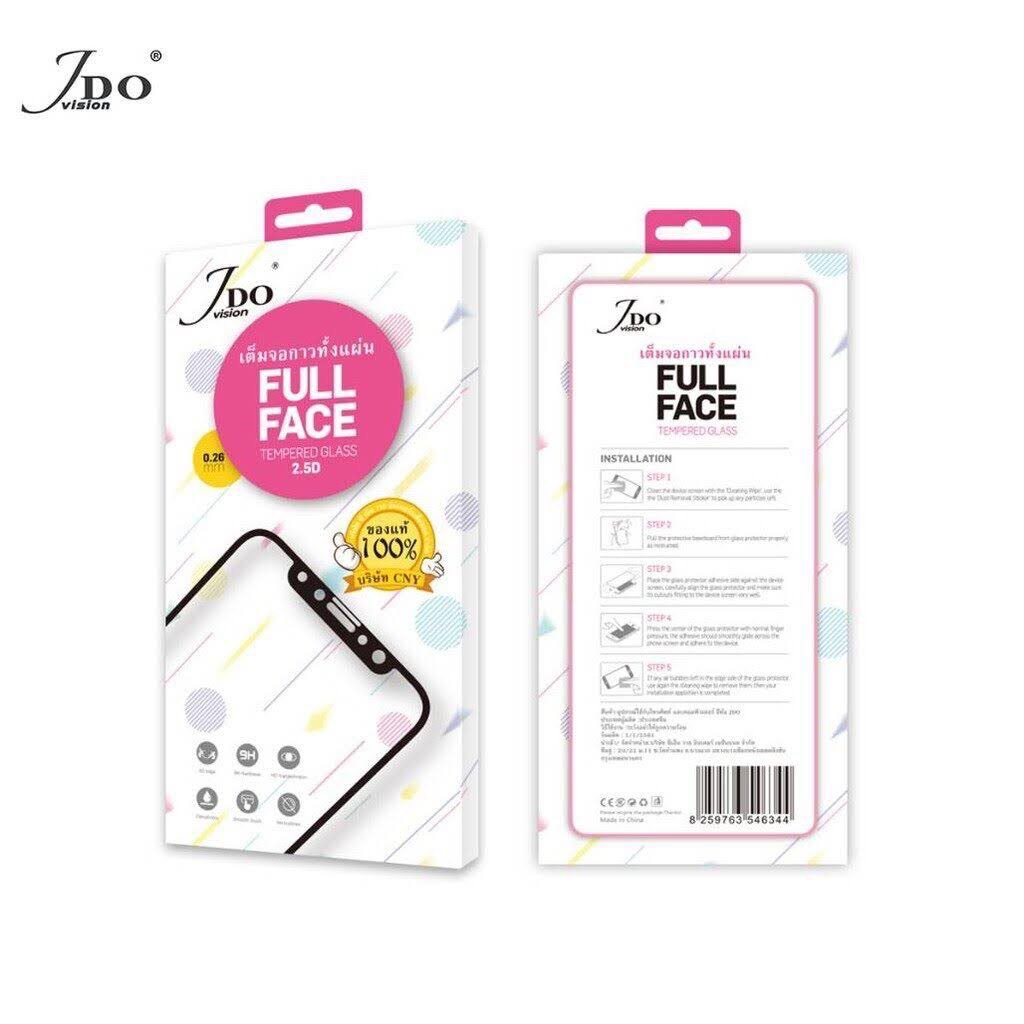 118-JDO ฟิล์มกระจกใสเต็มจอ i P O N E 13Mini/13/13pro/13promax/14/14Pro/14Promax