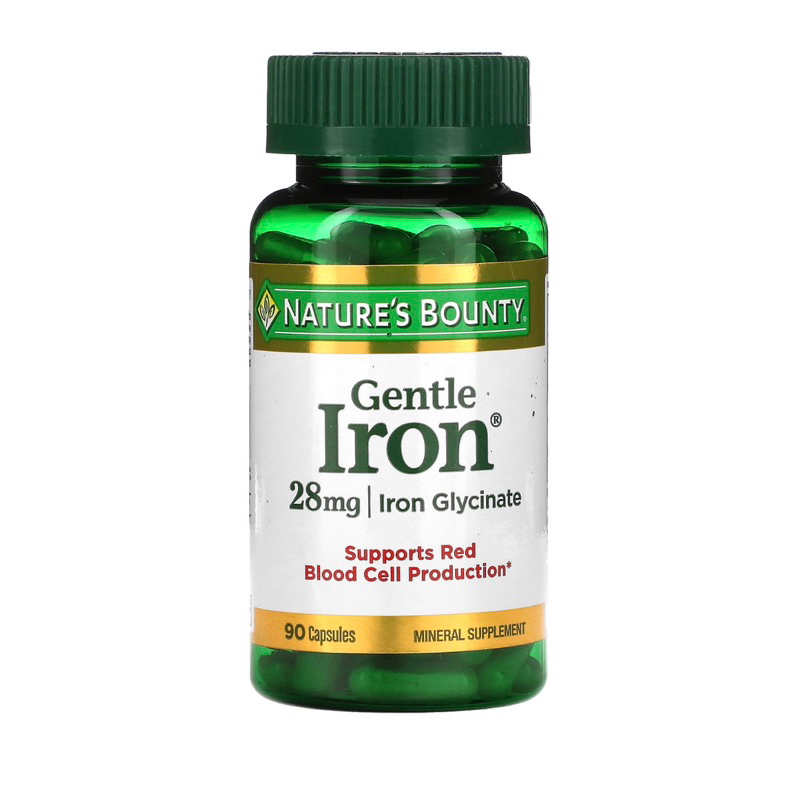 ธาตุเหล็ก Gentle Iron, 28mg. Nature's Bounty 90เม็ด