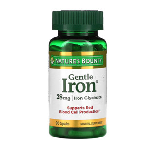 ธาตุเหล็ก Gentle Iron, 28mg. Natures Bounty 90เม็ด