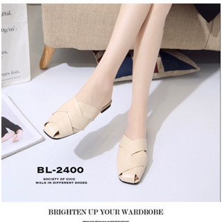 BL-2400 รองเท้าเปิดส้น หน้าสานหนังนิ่ม น้ำหนักเบา