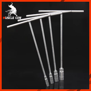 MUSCLE COW ตัวทีเบอร์ 8 10 12 14 ประแจตัวทีแบบยาว ประแจตัวที ประแจด้ามที ด้ามบล็อกตัวที ประแจ ตัวT บล็อกตัวที