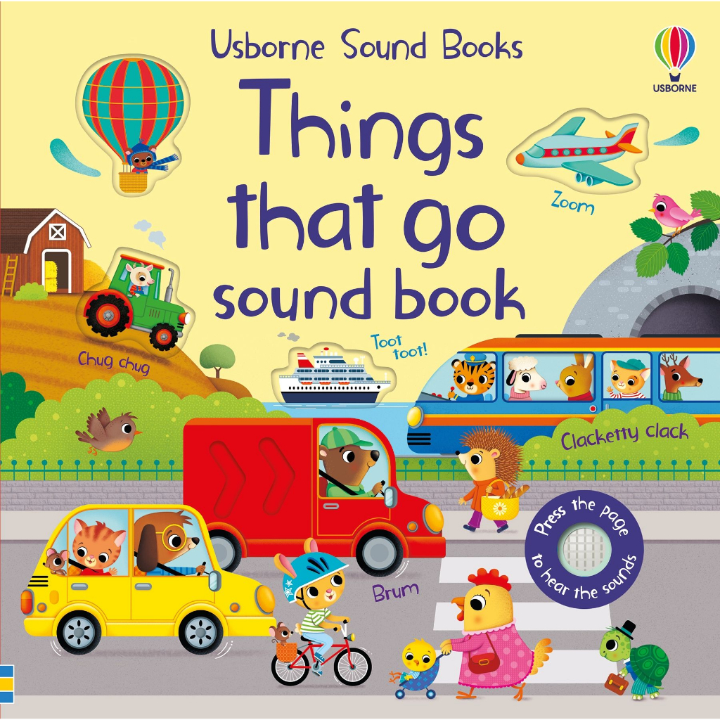 Usborne Sound Books: Things That Go Sound Book หนังสือเด็ก รถ ยานพาหนะ กดมีเสียง ภาษาอังกฤษ บอร์ดบุ๊ค #90707 [Z]