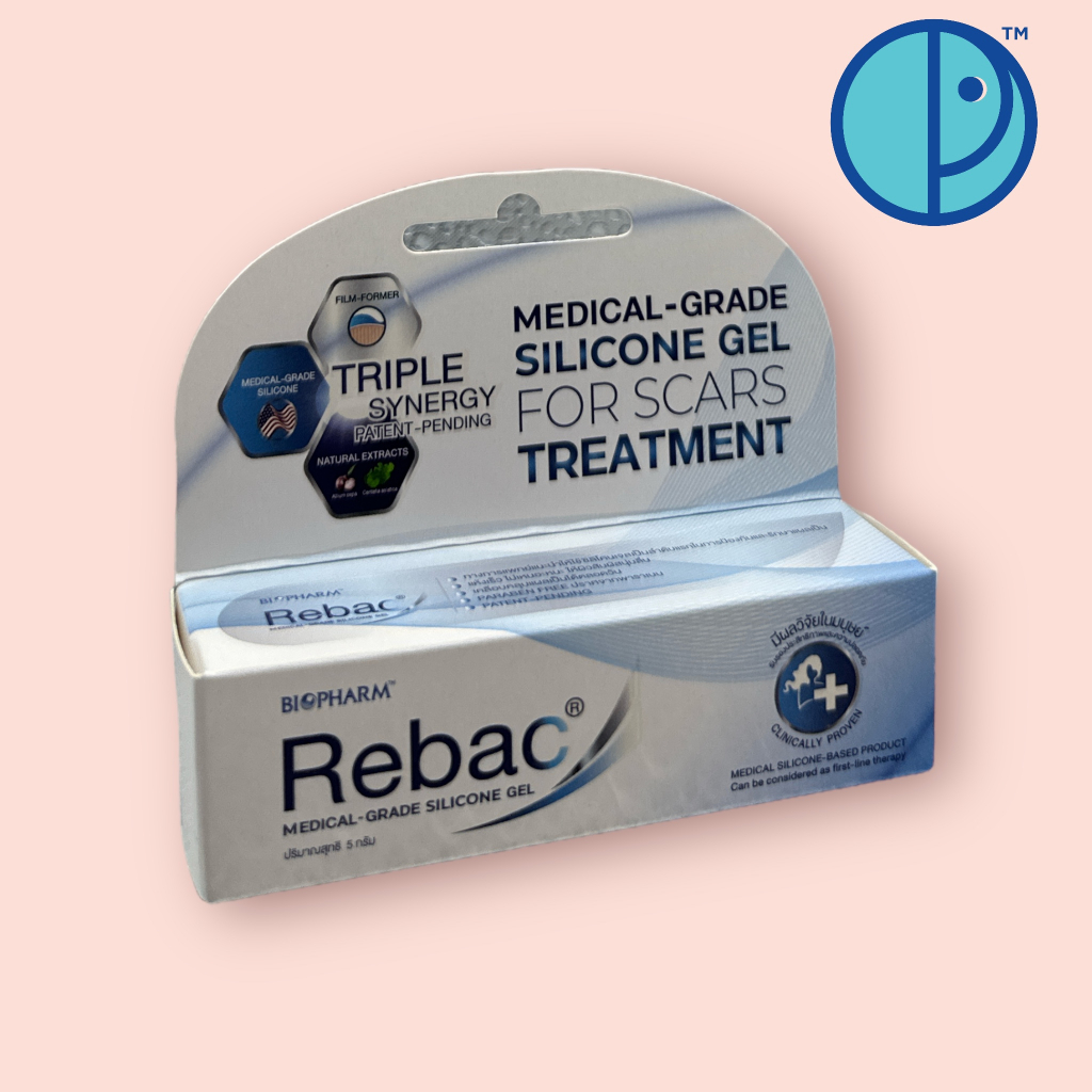 Rebac Medical grade silicone gel  ขนาด 5 กรัม รีแบค เจลดูแลแผลเป็น เกรดทางการแพทย์