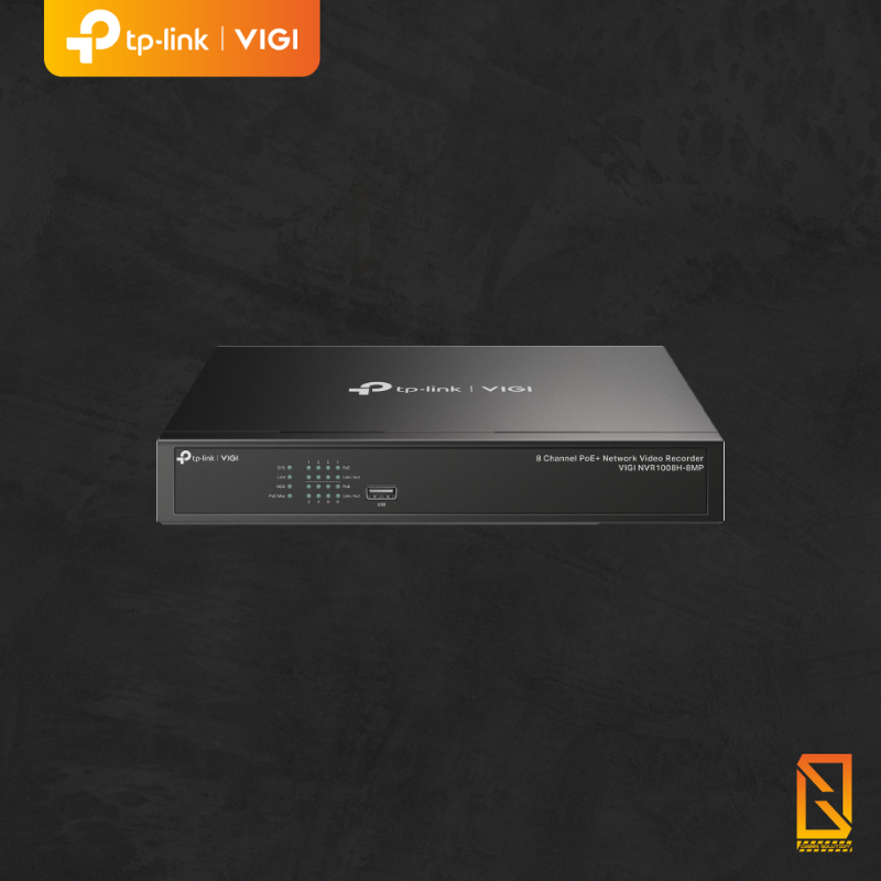 RECORDER (เครื่องบันทึก) TP-LINK NVR (VIGI NVR1008H) 8 CHANNEL NETWORK VIDEO RECORDER