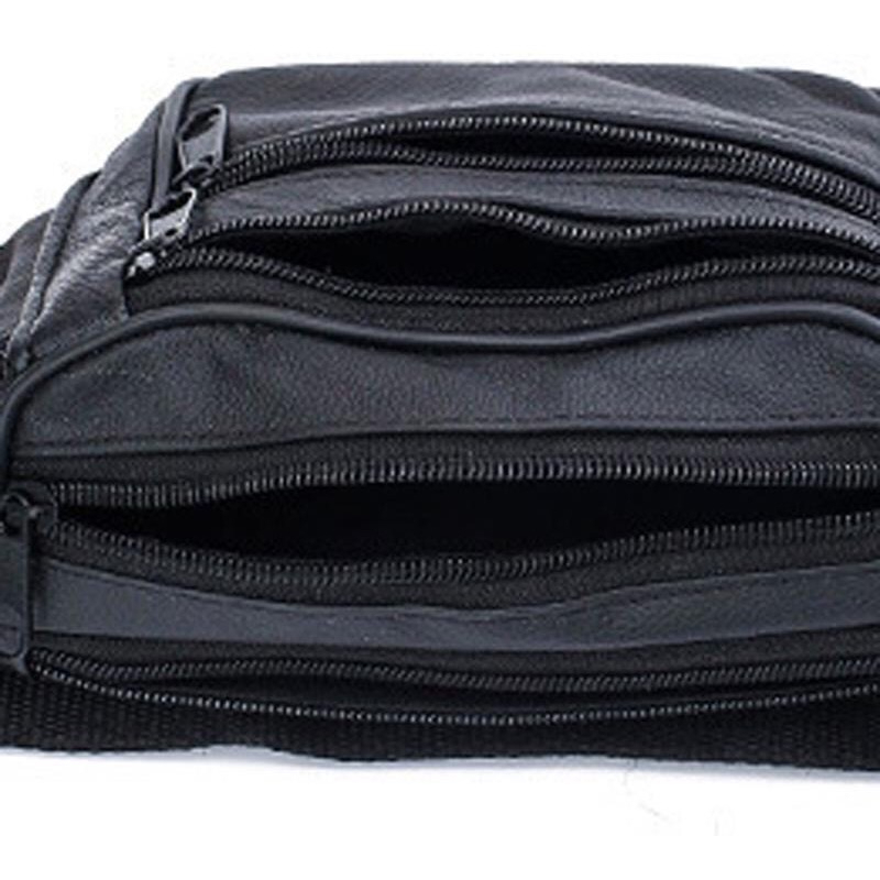กระเป๋าคาดเอว เเฟชั่นบุรุษ Men's Sports Waist Bag Fashion Adjustable Solid Color Waterproof and Wear Resistant Backpack