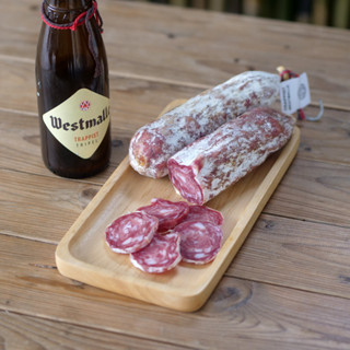 Saucisson "Westmalle Triple" Belgian Beer Trappist infused Salami Charcuterie Belgium Dried Sausage