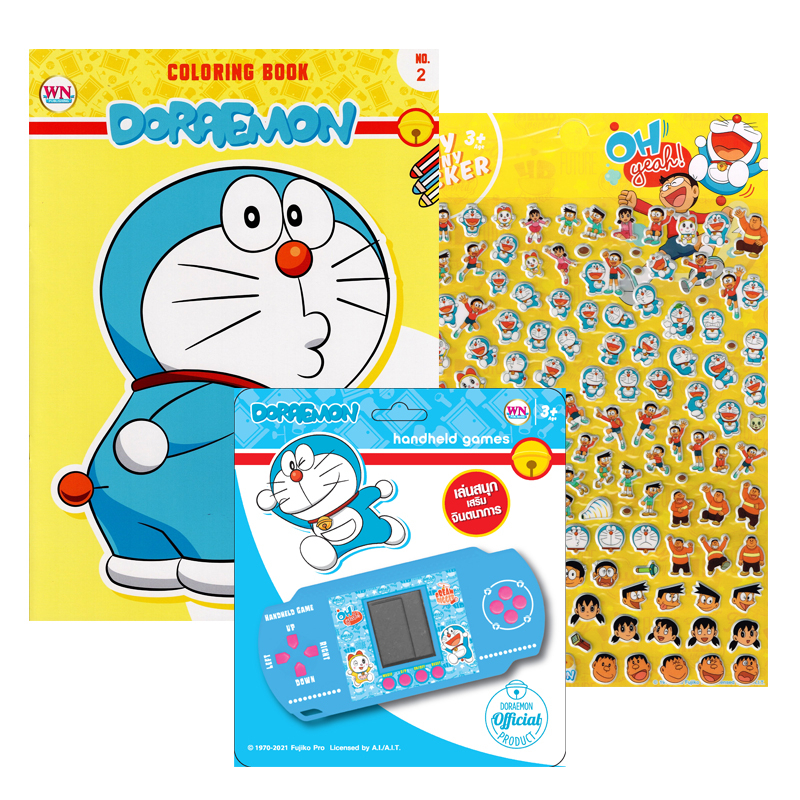 GS.DORAEMON + เกมกด PSP + สติ๊กเกอร์โฟม