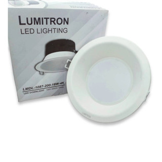 โคมดาวน์ไลท์ LED #LMDL-1087 18W และ 21W แสงคูลไวท์ ก 23ซม. ขอบขาว ครบชุด