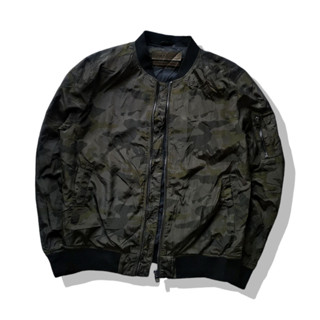 ZARA MAN Camo Bomber Jacket รอบอก 48”