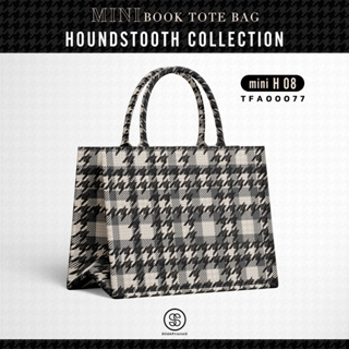 กระเป๋า Mini Book tote bag HOUNDSTOOTH COLLECTION รหัส TFA00077 #ไม่ใส่ชื่อ #SOdAbag