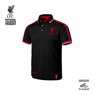 เสื้อโปโล ผ้าโพลี  Liverpool รุ่น LFC-PL029 สีดำ