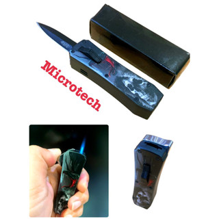 ไฟแช็ค ไฟฟู่ ไฟแช็คมีดสปริงตรง Microtech พร้อมส่ง ราคาถูก