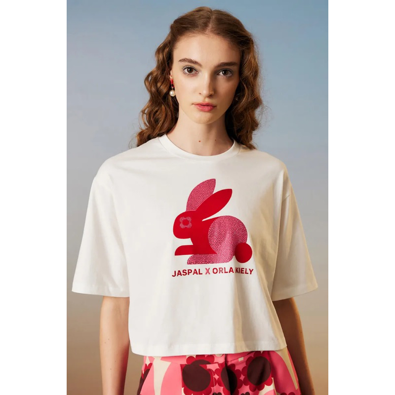 พร้อมส่ง‼️เสื้อ Orla Kiely x Jaspal Pinky Rabbit T-shirt