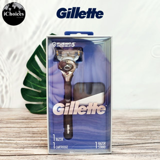 [Gillette] Fusion5 ProShield 1 Razor, 1 Cartridge, 1 Razor Stand ยิลเลตต์ ชุดมีดโกนด้ามและขาตั้ง สำหรับผู้ชาย