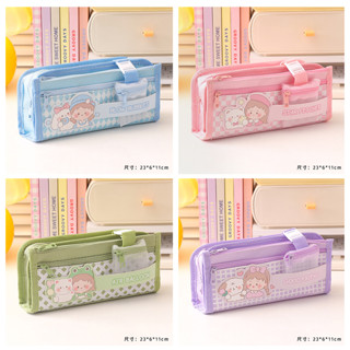 ✅ Smiggle สมิกเกอร์ 2 ชั้น double hard top pencil case กล่องดินสอ 💰จ่ายปลายทางได้💵 ของแท้💯 สินค้าพร้อมส่ง