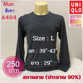 A484 เสื้อฮีทเทคชาย heattech man ยี่ห้อ Uniqlo มือ 2