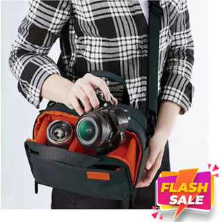 🌻พร้อมส่ง🌻 กระเป๋ากล้อง Mirrorless Dslr camera bag เคสกล้อง สะพายข้าง แฟชั่น ผ้าแคนวาส อุปกรณ์เสริมกล้อง คุณภาพดีมากๆ