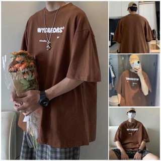 [S-5XL]BOYUE เสื้อยืดแขนสั้น ตัวอักษร แฟชั่น oversize T-Shirt BOY250