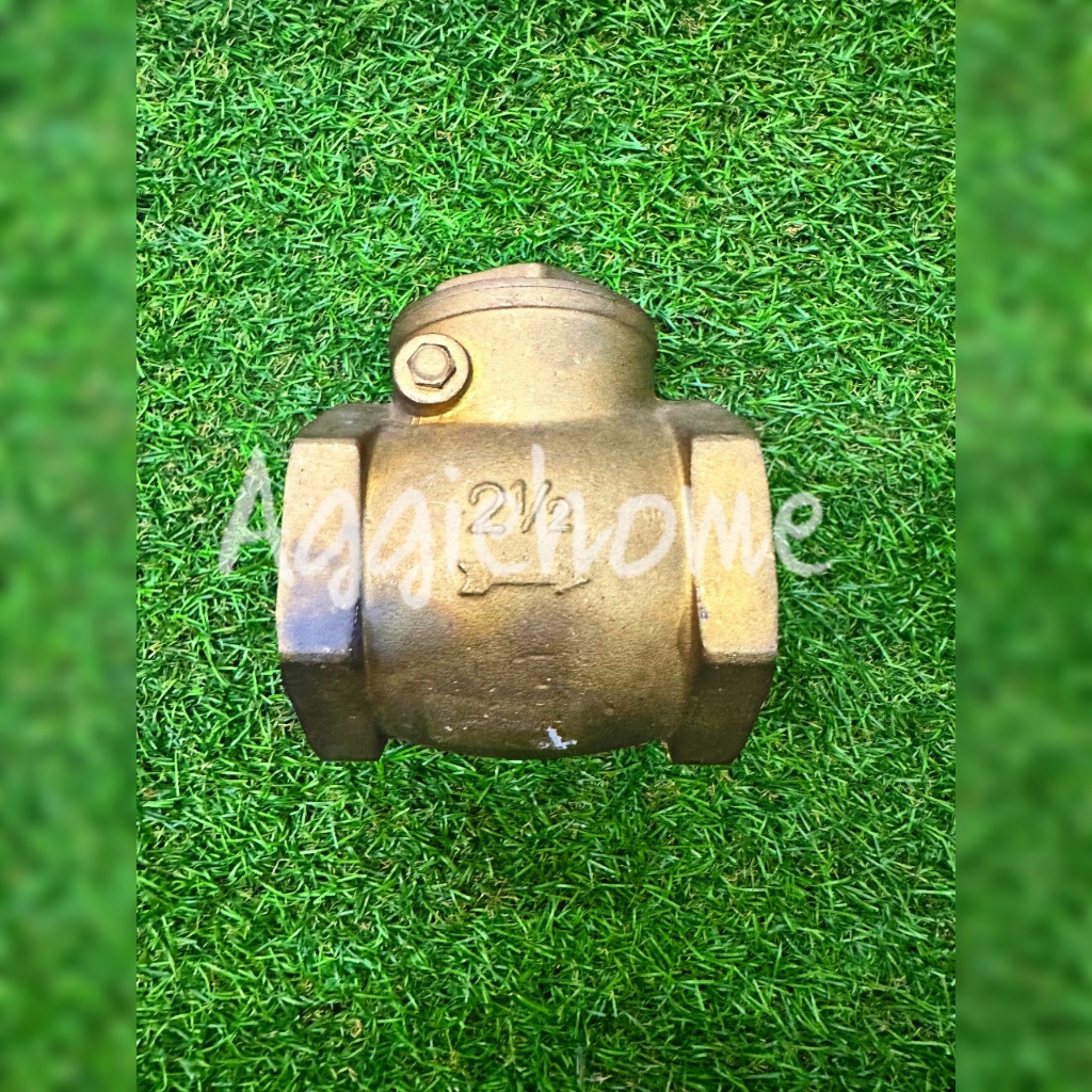 AA เช็ควาล์ว นอน ทองเหลือง รุ่น ( 1 1/4นิ้ว)  เกลียวใน/ใน สปริงทองเหลือง กันย้อนกลับ วาล์วกันน้ำกลับ