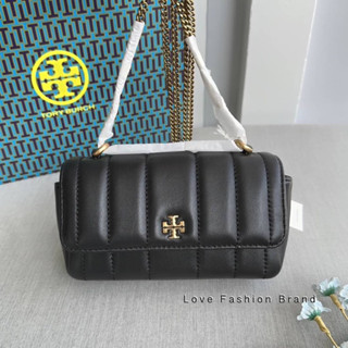 👑ผ่อน0%~แท้100%👑142567 กระเป๋าสะพาย Tory burch Mini Kira Flap Convertible Quilted Leather Shoulder Bag