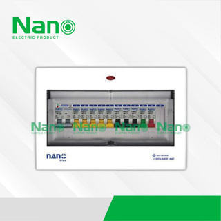 ตู้คอนซูมเมอร์ NANO Plus 11 ช่อง NANO NNP-CM NNP-CR Plus เมนธรรมดา MCB / เมนกันดูด RCBO 340/50/63A คอนซูมเมอร์ ตู้กันดูด