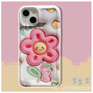 ✨ส่งของขวัญ✨เคสไอโฟน 14 Pro Max 13 12 11 เคส for เคสไอโฟน11 3D ดอกไม้ พกง่ายๆ iPhone13 การป้องกันการตก Case