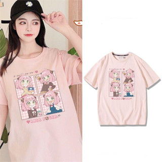 Spy × Family T-shirt Aronia แขนสั้นพิมพ์ลายการ์ตูนหญิงเสื้อยืดญี่ปุ่น