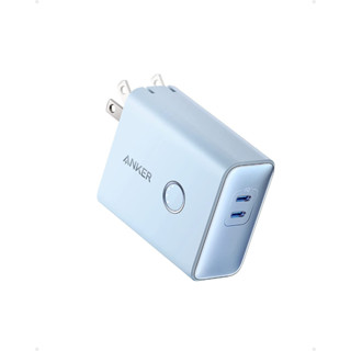 [New Arrival] Anker 521 Power Bank (PowerCore Fusion, 45W) เป็นทั้งหัวชาร์จและเพาเวอร์แบงค์ Powerbank with Hybrid Wall Charger พกพาง่าย Blue - AK343