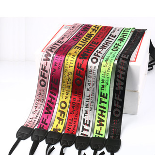 New Arrival !! Camera Straps สายคล้องกล้องแนวแฟชั่น แบรนด์ Off White มือ 1 พร้อมส่ง 8 สี