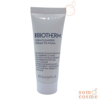 BIOTHERM CERA CLEANSER CREAM TO FOAM 20 ml.