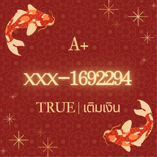 เบอร์มงคล TRUE ระบบเติมเงิน ความหมายดี A+ (XXX-169-2294)