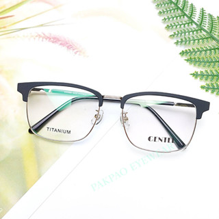 PAKPAO EYEWEAR รุ่นGENTEL 9636 กรอบแว่นตา สไตล์วินเทช (หน้ากว้าง) เหมาะสำหรับตัดเลนส์สายตา