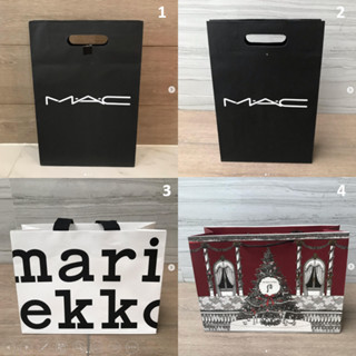 ถุงกระดาษ ถุง แบรนด์ MAC , Marimekko , The history of whoo ถุงใส่ของ ของแท้ จาก shop สภาพสวย