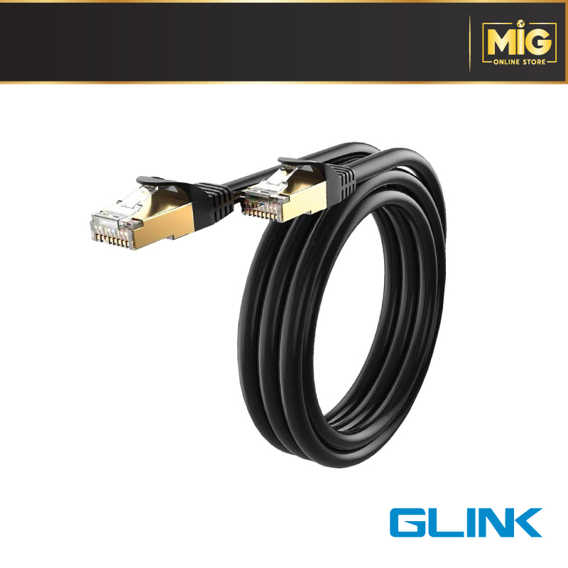 GLINK สาย Lan CAT7 สายแลนสำเร็จรูปพร้อมใช้งาน สายยาว 3M/5M/10M/20M ความเร็วสูงสุด 10,000 Gbps 600 mHz Network Lan Cable