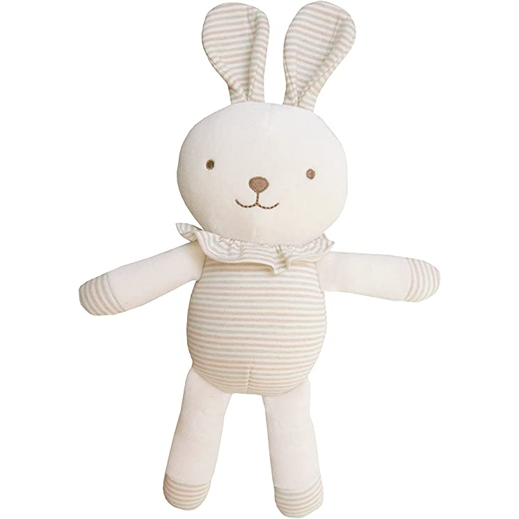 John N Tree Organic - Baby Organic Doll (Frill Bunny) -ตุ๊กตาหมอนข้าง ตุ๊กตากระต่าย ตุ๊กตาออเเกนิค ตุ๊กตาเด็ก ออเเกนิคเเท้100% จากเกาหลี