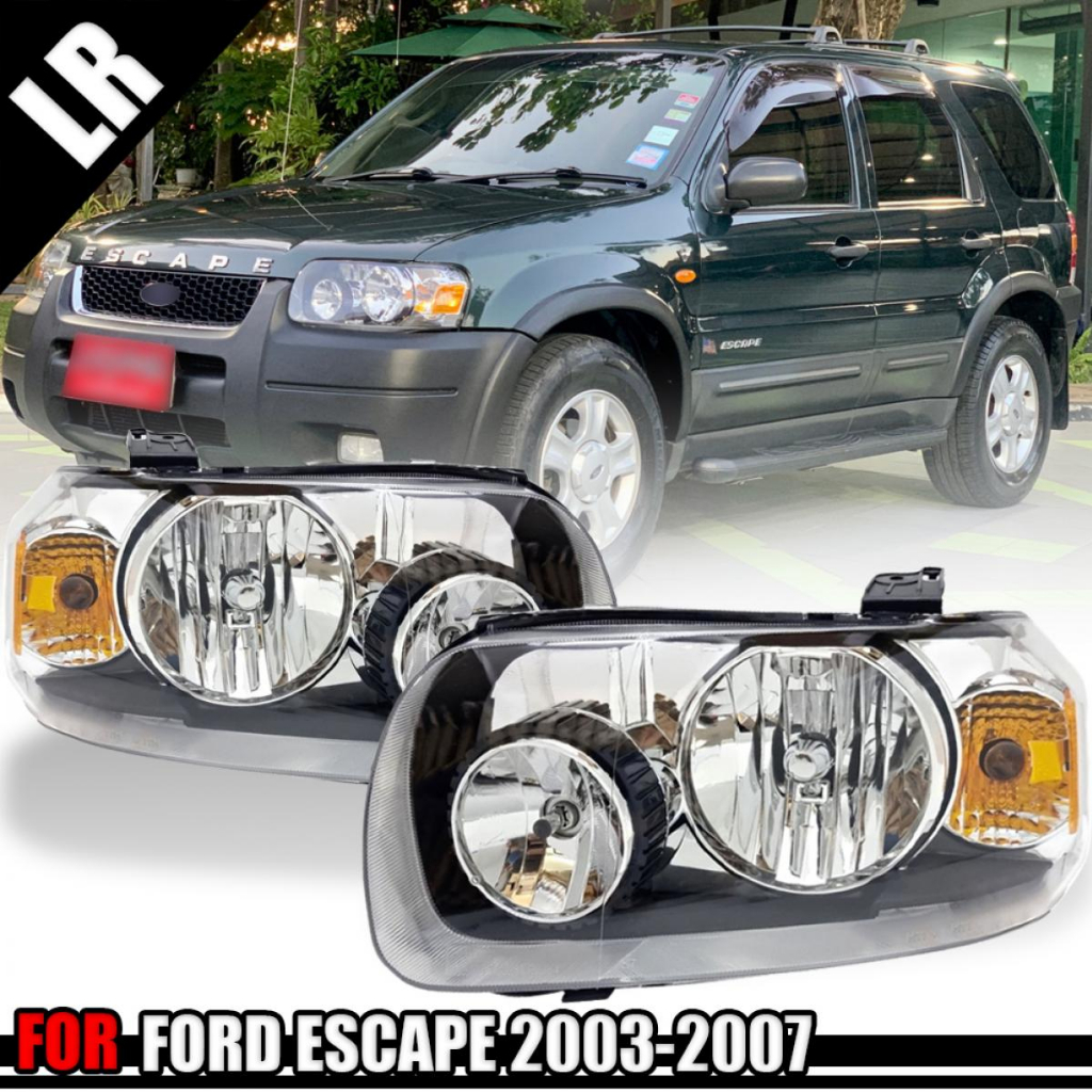 ไฟหน้ารถยนต์ ไฟหน้า สำหรับ ฟอร์ด เอสเคป FORD ESCAPE  ปี 2003-2007 1 คู่ มีขายแยก(ซ้าย+ขวา)