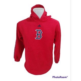 เสื้อสเวตเตอร์ฮู้ดแบรนด์ Adidas TEAM RED SOX Size M มือ2