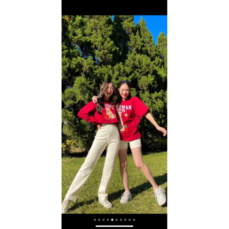 Chamnii BIKER PANTS กางเกงขายาวสีครีม