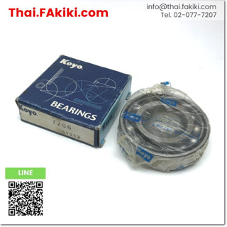 พร้อมส่ง,(A)Unused, 7206 BEARING ,ตลับลูกปืน สเปค 65x20 ,KOYO (66-006-078)