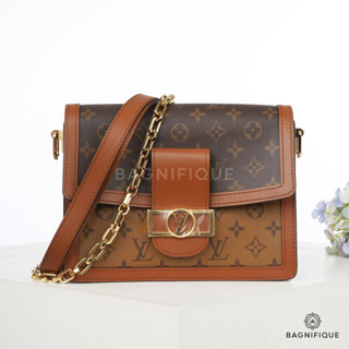 LOUIS VUITTON DAUPHINE MM 2 TONE MONOGRAM CANVAS GHW