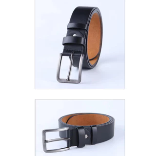 พร้อมส่ง!! เข็มขัดผู้ชายหนังPU ขนาด3.7 cm ความยาว 125 cm หัวโลหะ แข็งแรง เข็มขัดแฟชั่น （ P17 ）
