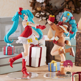 [พร้อมส่ง] ฟิกเกอร์แท้💯 Vocaloid - Hatsune Miku - SPM Figure - Christmas 2022 (SEGA) ฟิกเกอร์มิกุ