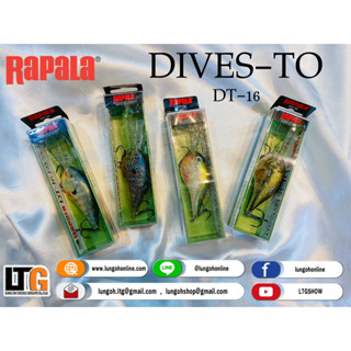 [📍 กรอกโค้ด LONLINEMAY30 ลดทันที 15% ] เหยื่อปลอม Rapala  DIVES-TO DT10 / DT14 / DT16