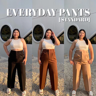 (A10) EVERYDAY PANTS [STANDARD] กางเกงสาวอวบ เก็บพุงเอวสูง รุ่นมาตรฐาน