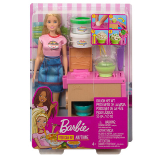 Barbie Noodle Maker Doll and Playset ตุ๊กตาบาร์บี้และเครื่องทำบะหมี่ ของแท้